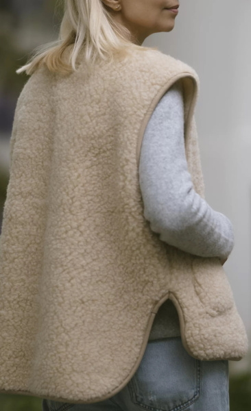 Merino Wol Vest Sea - 4