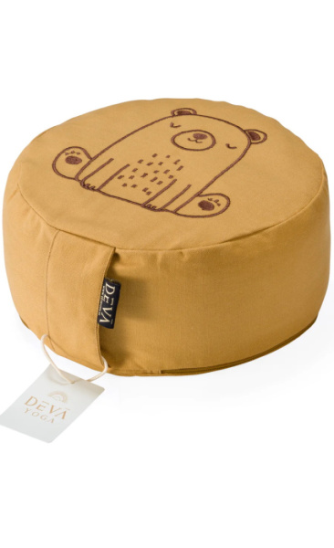 Deva Kinder Meditatiekussen Yellow Bear