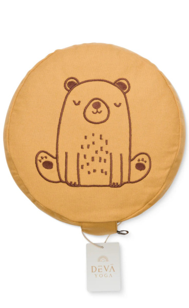 Deva Kinder Meditatiekussen Yellow Bear - 1