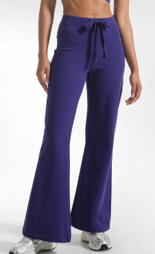 High Waist Soft Leg Pants - Deep Purple