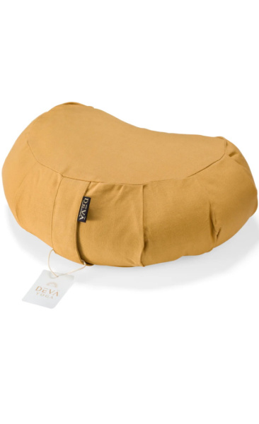 Deva Half Moon Meditation Cushion Ocher