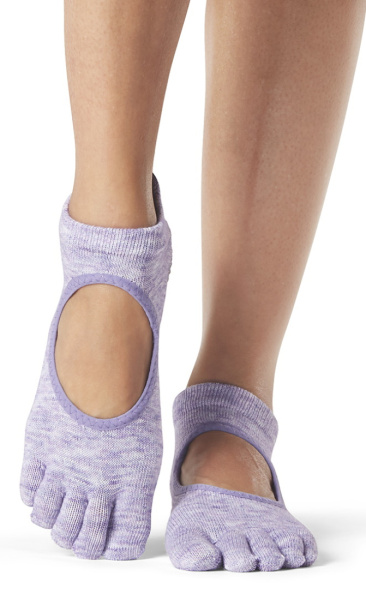 Toesox Bellarina Full Toe - Heather Purple - 1