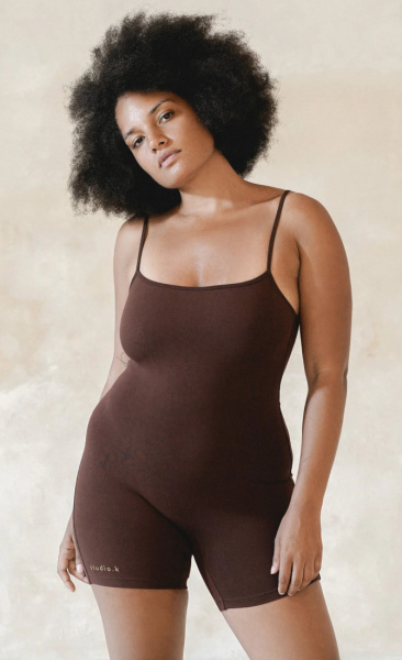 StudioK Katarina Bamboo Bodysuit - Chestnut - 3