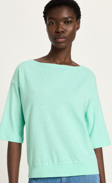 Lanius Hemp & Cotton Elbow Shirt - Jelly Mint