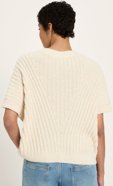 Lanius Boucle V-pullover - 2