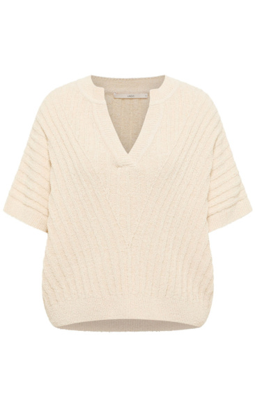Lanius Boucle V-pullover - 4