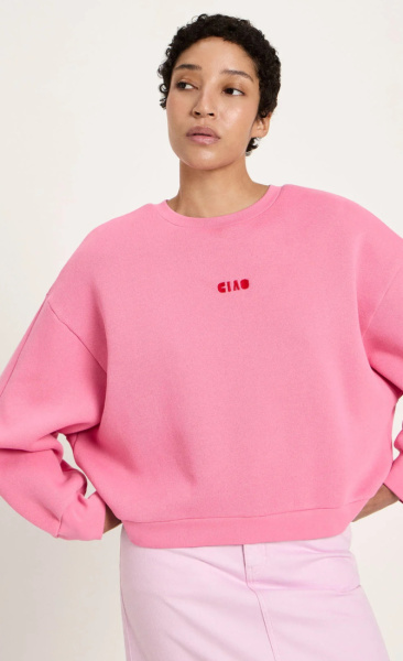 Lanius Ciao Sweatshirt - Bright Orchid - 1