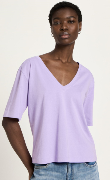 Lanius Organic V-neck Tee - Verbena