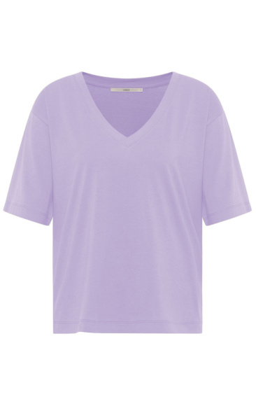Lanius Organic V-neck Tee - Verbena - 4
