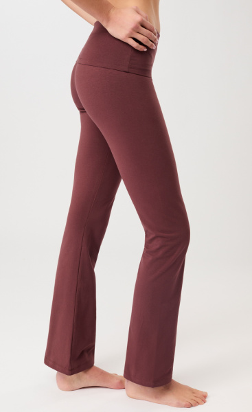 Mandala Classic Rolldown Yoga Pants - Rosewood