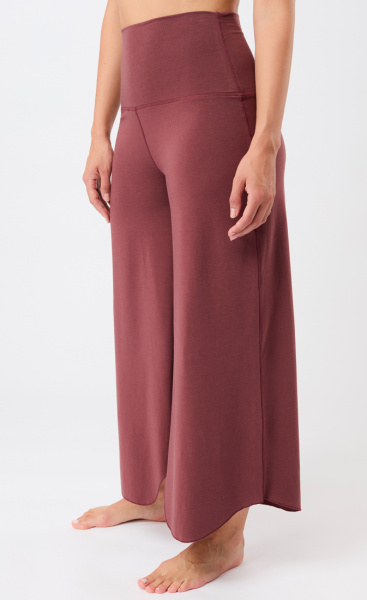 Mandala Roll Over Tulip Pants - Rosewood