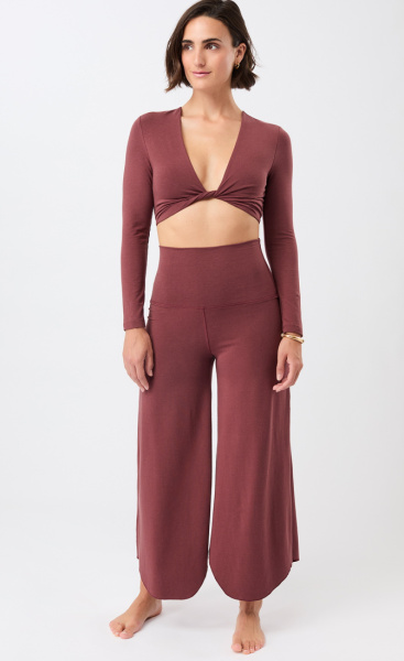 Mandala Roll Over Tulip Pants - Sunkissed - 3