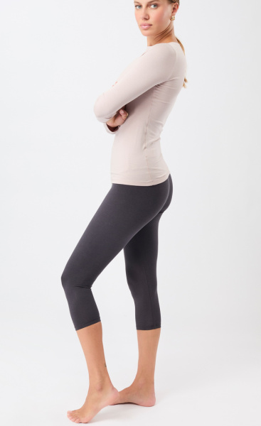 Mandala Best Cropped Legging - Onyx - 4