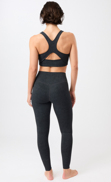 Mandala Mono Printed Leggings - Anthra - 6