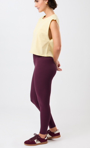 Mandala Mono Printed Leggings - Bordeaux - 7