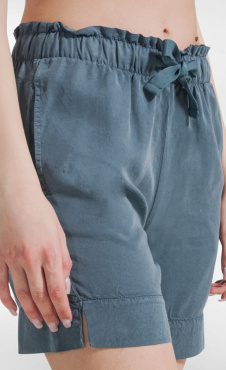 Tencel Shorts - Teal Blue