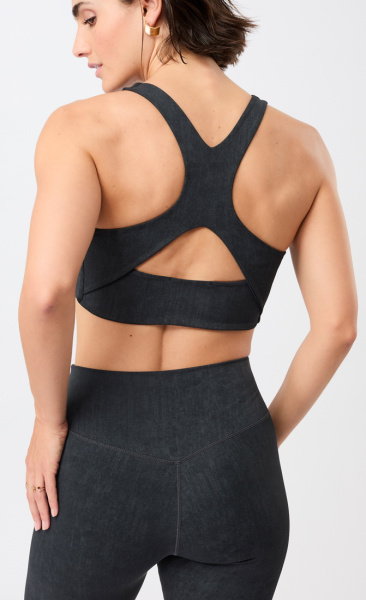 Mandala Sports Bra Monoprinted - Anthra