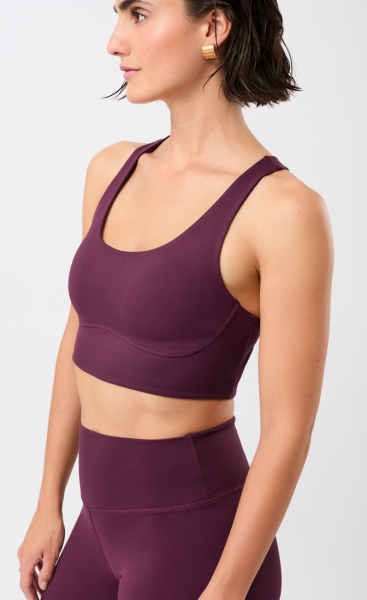 Mandala Sports Bra Mono Printed - Bordeaux