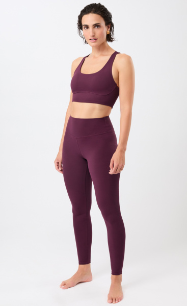 Mandala Sports Bra Mono Printed- Bordeaux - 4