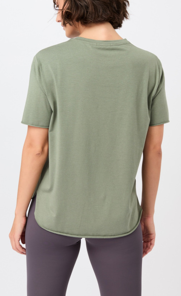 Mandala Half Moon Shirt - Charcoal Green - 2