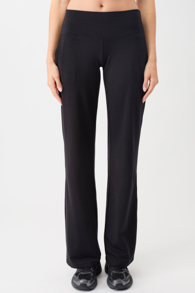 Mandala Wide Leg Wokout  Pants - Black - 1