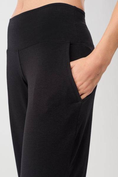 Mandala Wide Leg Wokout  Pants - Black - 3