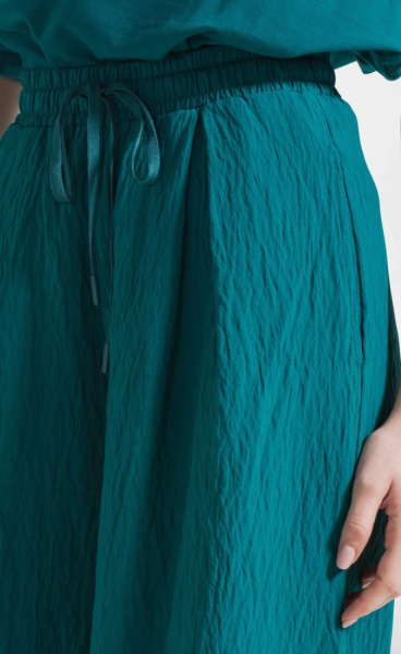 Crinkled Fluid Pants - 1