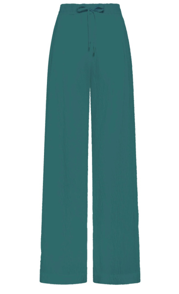 Crinkled Fluid Pants - 4