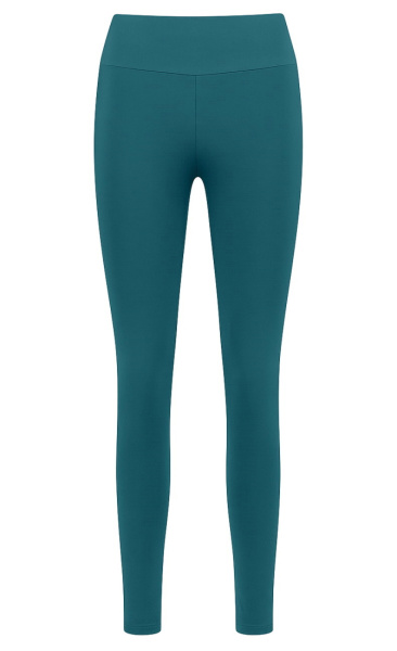 Natural High Waist Leggings - Peacock