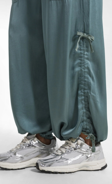 Satin Magnum Pants - Teal Green - 2