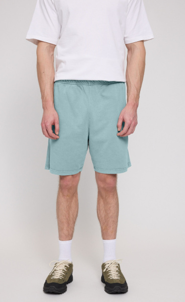 Mazine Natural Dye Sweat Shorts Turquoise - 1