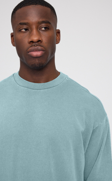 Mazine Natural Dye Sweatshirt - Turquoise