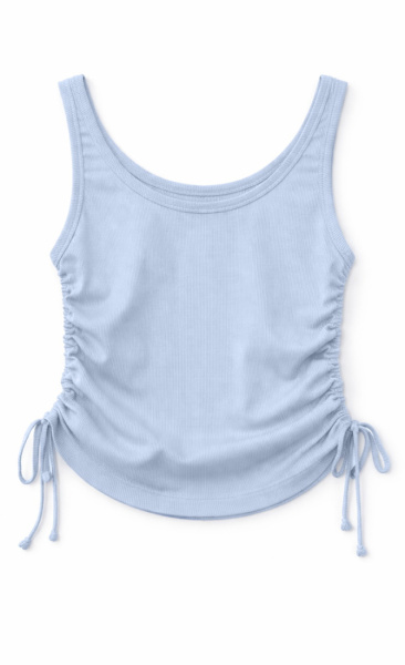 Mazine Tie Detail Tank Top - Cloud Blue - 5