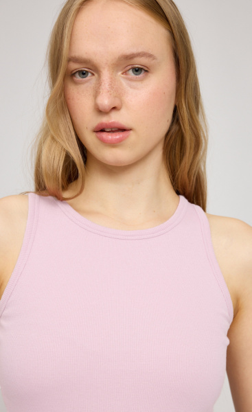 Mazine Basic Tank Top - Peony Pink - 1