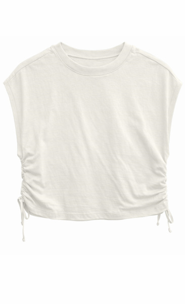 Mazine Tie Detail T-Shirt - Offwhite - 5