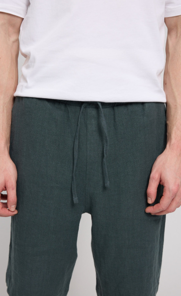 Mazine Linen Pull On Shorts - 1