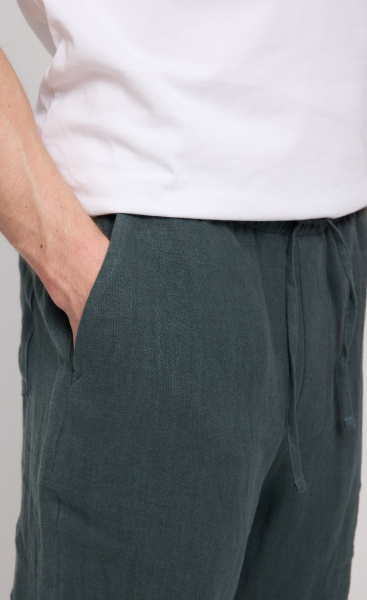 Mazine Linen Pull On Shorts - 2