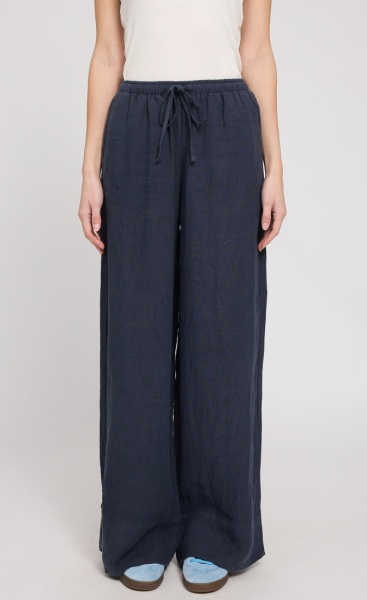 Mazine Drawstring Linen Pants - 1
