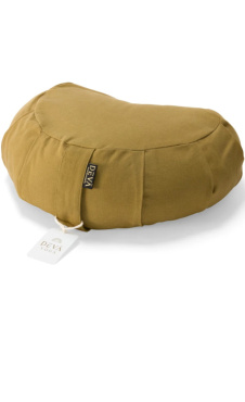 Deva Halve Maan Meditatiekussen Mustard