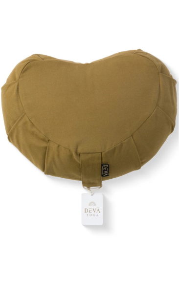 Deva Halve Maan Meditatiekussen Olive - 1