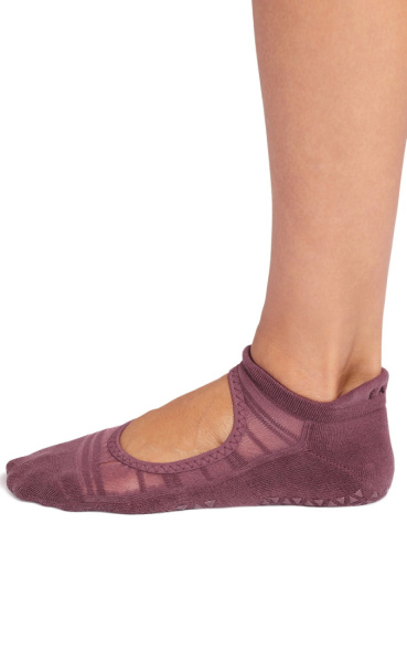 Tavi Noir Grip socks Emma - Breeze Wine - 2