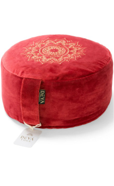 Deva Velvet Meditatiekussen Mandala Warm Red