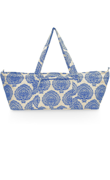 Yoga Mat Bag Palmette Leaf  - Blue - 1