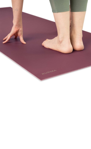 Kurma GECO 6mm Rubber Yoga Mat 200 - Garnet - 5