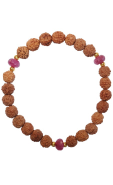 Sacred Grace Bracelet Ruby Gold