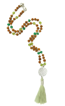 Yantra Choker Mala Peridot-Agate