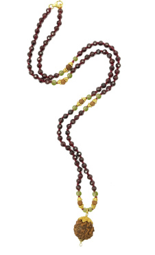 Mayuni Choker Mala Garnet