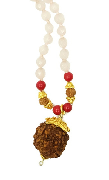 Mayuni Choker Mala Rose Quartz - 1