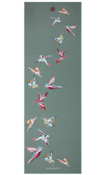 Flock Yogitoes Manduka Yoga Towel Hummingbirg Capsule Coll.