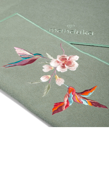 Nectar Blossom Manduka Yoga Towel Hummingbird Capsule Coll. - 4
